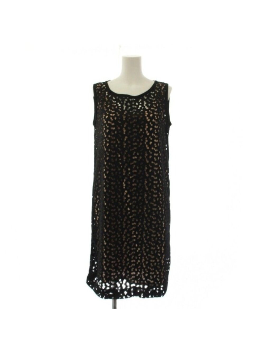 Max Mara Studio Dress Knee-Length Sleeveless Key Knitting Pechicoat with 40